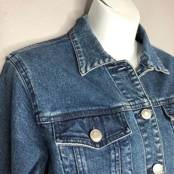 PENDLETON Denim Jacket Womens Size Small Jean Grunge Elevated Indie Downtown - Picture 2 of 7